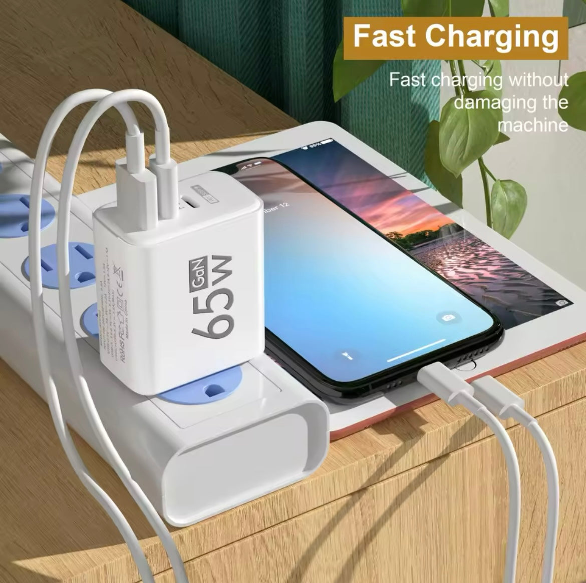 Chargeur usb 65w
